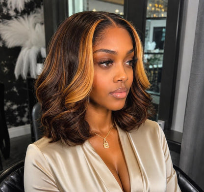 Color Bouncy 4×4 Lace Wig