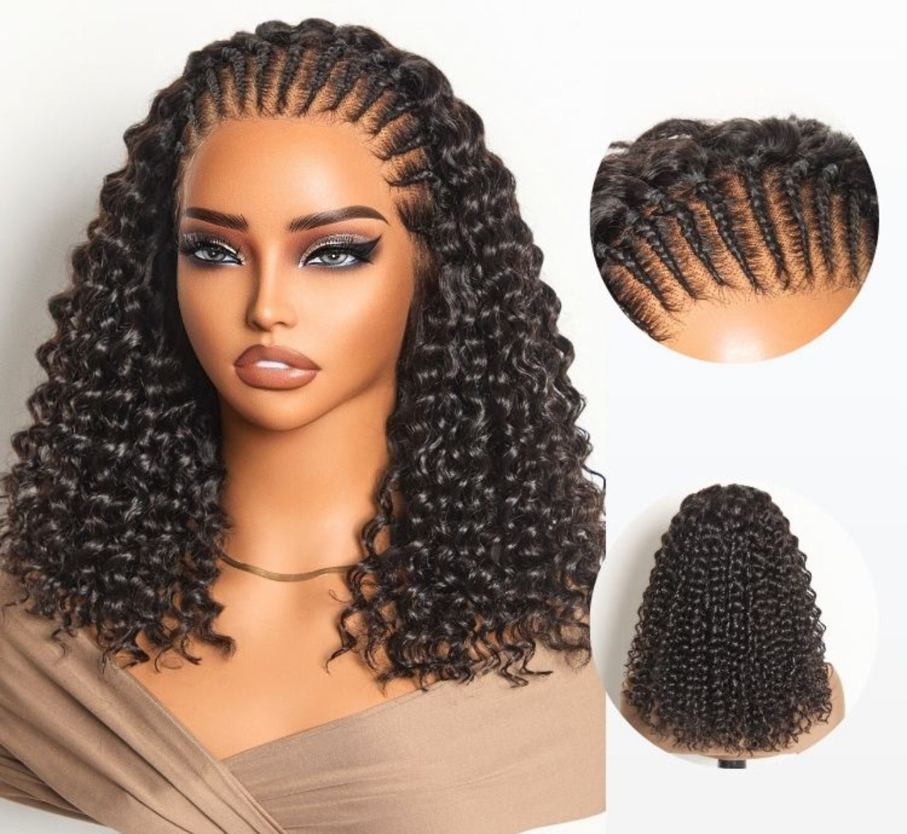 Knotless Fulani Deep Wave Braids