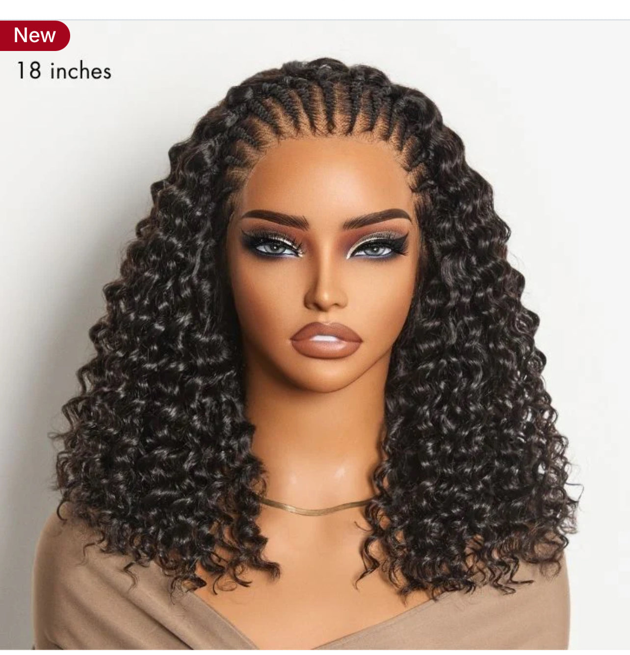 Knotless Fulani Deep Wave Braids