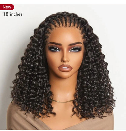Knotless Fulani Deep Wave Braids