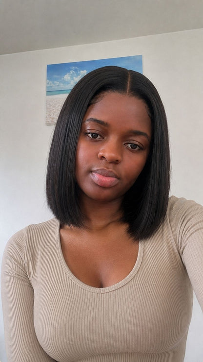 Glueless Bob Wig with 13 x 4 Frontal