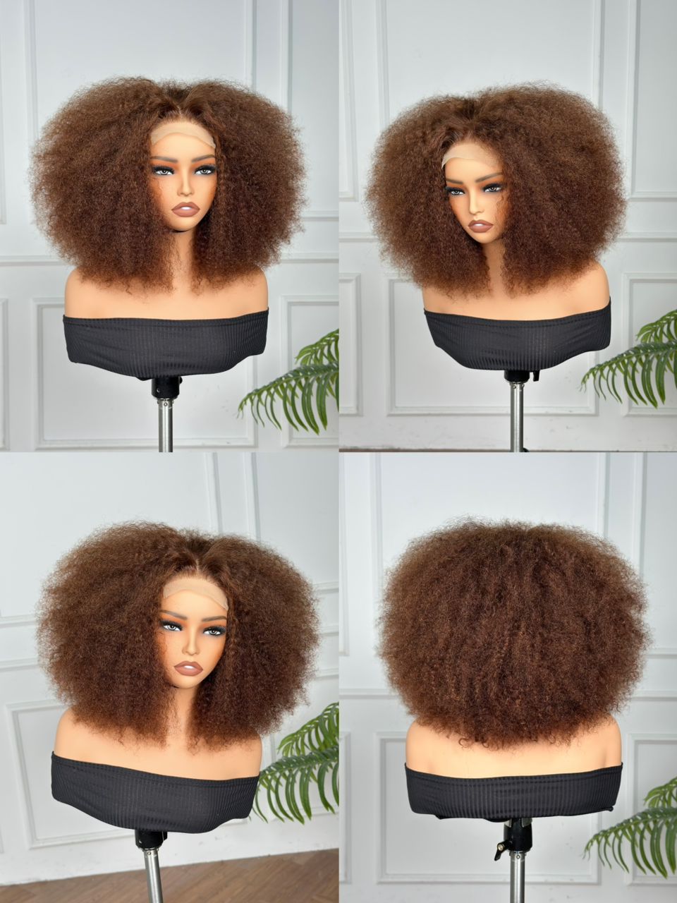 Cocoa Puff Afro Closure Wig