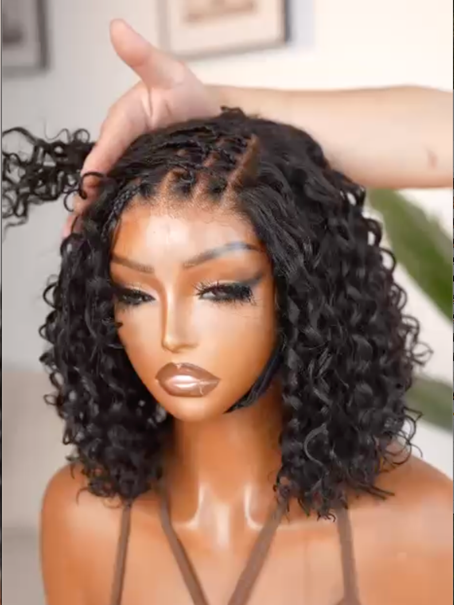 Human Hair Braided Wig