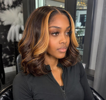 Color Bouncy 4×4 Lace Wig