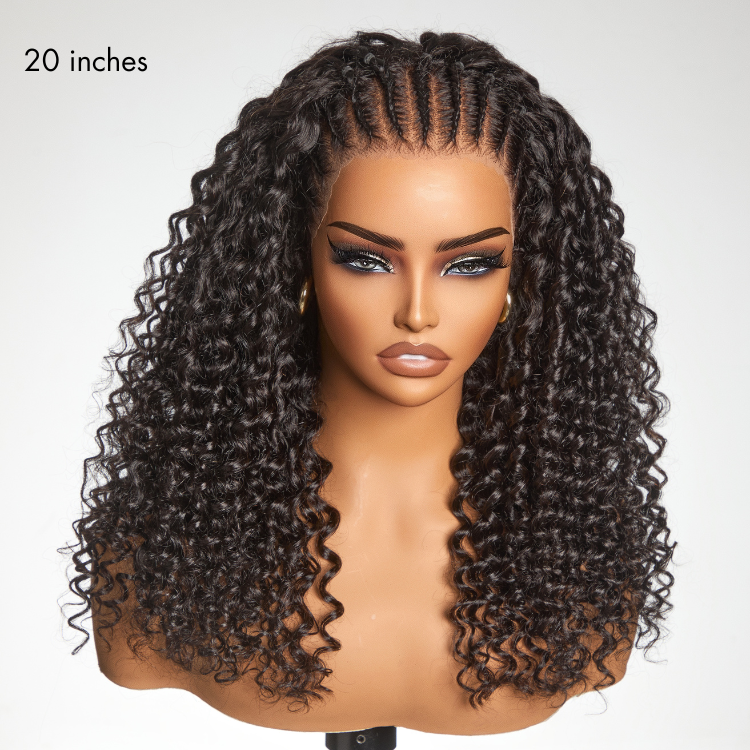 13x4 HD Lace knotless Fulani Braided Wig