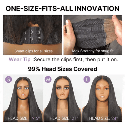HD Bone Straight Wig 7x6
