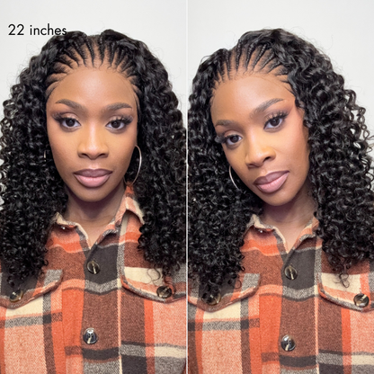 13x4 HD Lace knotless Fulani Braided Wig