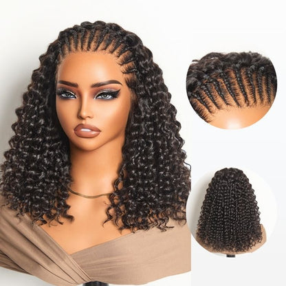 13x4 HD Lace knotless Fulani Braided Wig