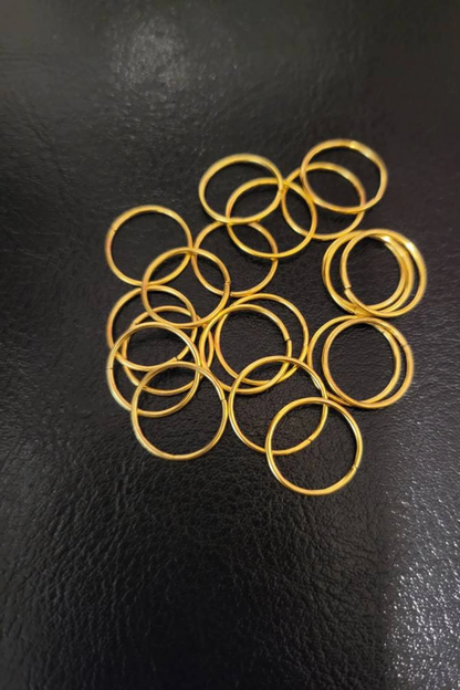 Boho Hair Braid Rings: Gold, Silver, or Mixed Set (45 Piece)