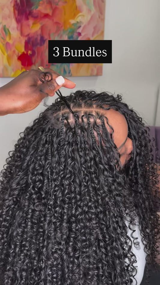 Bundled Pure Virgin Italy / 100 grams (HUMAN HAIR BULK Curly)
