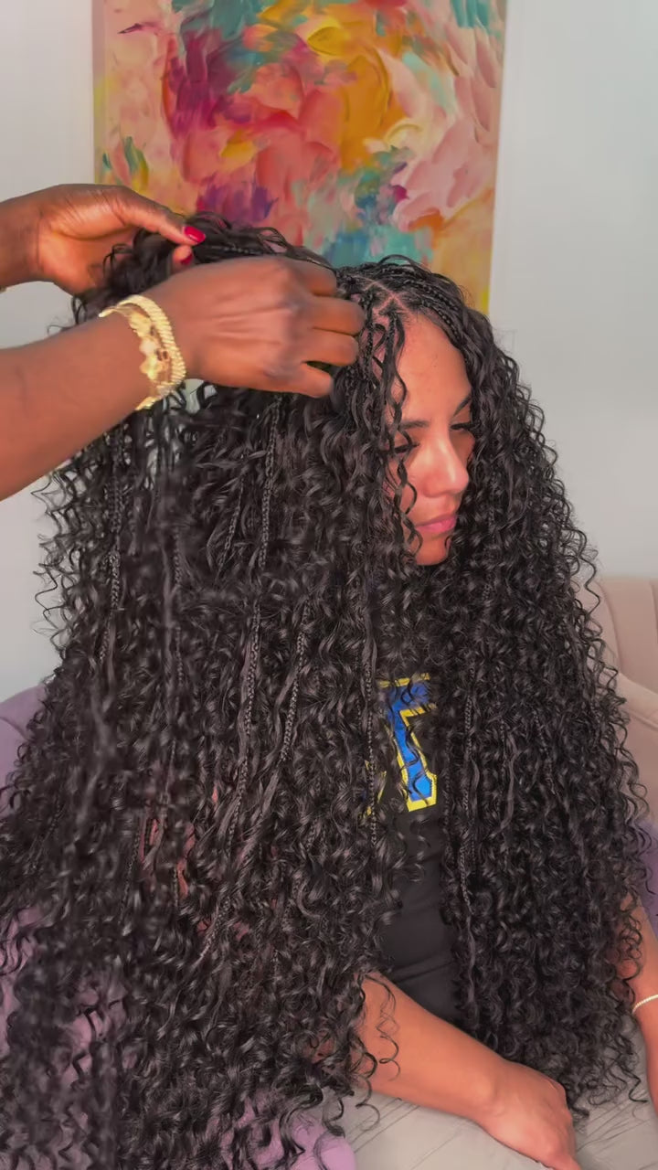 Bundled Pure Virgin Curly Italy / 100 grams (HUMAN HAIR BULK)